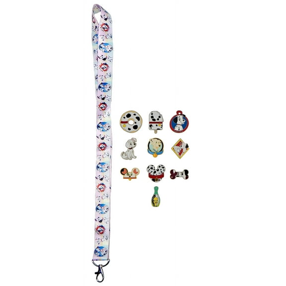 Dalmatians Themed 5 Pin & Lanyard Set Disney World Trading Pins ~ Brand New 101