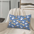 thumbnail image 5 of Zufioo Chicken Family Print Double-sided Plush Pillow Cover,Decorative Pillow Protector without Pillow Core, Suitable for Sofa, Bedroom, Car-14"x20", 5 of 6