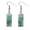 #1, variant on US Rectangle Starry Sky Sunflower Van Gogh Painting Glass Drop Dangle Earrings