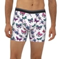 thumbnail image 2 of Men'S Boxer Briefs, Dragonfly Plant Butterfly Soft And Breathable Mens Underwear Boxer Briefs With Widen Waist, 2 of 2