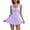 Gray, variant on Tennis Dresses for Women Sleeveless Crew Neck Zipper Dress with Built in Shorts U Back Workout Athletic Dress