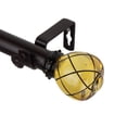 thumbnail image 5 of InStyleDesign  Emperor 1 Inch Diameter Adjustable Curtain Rod Black 120 to 170 inch Black Finish, 5 of 5