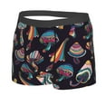 thumbnail image 2 of Kll Colorful Mushrooms In Doodle Style Men'S Cotton Boxer Briefs Underwear-Small, 2 of 9