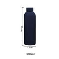 thumbnail image 3 of Botella de agua con asa Cola Botella aislada duradera para regalo Senderismo Entrenamiento Azul 500ml, 3 of 8