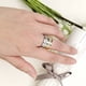 thumbnail image 3 of Anillo De Titanio De 6mm Unisex De Color Oro Plata Con Anillos De Acero Inoxidable De Diamantes De Imitación Para Mujeres Hombres Joyería Clásica 5040, 3 of 4