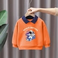 thumbnail image 6 of Falkdiz Long Sleeve Shirts for Boys Comfy Outdoor Pullover Polo Graphic Collar Casual Boys Tshirts,Orange,Size: 2-3, 6 of 8