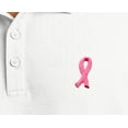 thumbnail image 5 of Mens Breast Cancer Awareness Ribbon Patch Short Sleeve Polo Shirt, Large Cloud Blue, 5 of 5