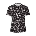 thumbnail image 5 of Wukai Anchors Print Men's Short-Sleeved Mesh T-Shirt,Quick-Dry Short Sleeve Workout T-Shirt-6X-Large, 5 of 8