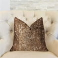 thumbnail image 2 of Plutus Chestnut Crush Brown Luxury Throw Pillow 24"L x24"W, 2 of 3