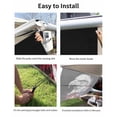 thumbnail image 7 of 4th of July RV Awning Sun Shade Screen 9'X7' Patriotic Bald Eagle Mesh Sunscreen American Flag Ink Splatter Awning Shade Screen with Zipper UV Blocker Completed Kits for RV Motorhome Camper, 7 of 7