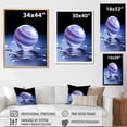 thumbnail image 4 of Designart "Cosmic Harmony Of The Periwinkle Pluto" Our Solar System Floater Framed Canvas Prints, 4 of 5