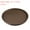 Brown, variant on REGALWOVEN Restaurant Serving Trays, Round Non-Slip Food Service Tray for Bars, Cafes, and Home Use Dark Green