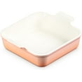 thumbnail image 5 of Stoneware Heritage Square Dish, 3 qt. (9"), Flame, 5 of 8