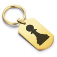 thumbnail image 1 of Stainless Steel Pawn Chess Piece Dog Tag Keychain Circle Ring, 1 of 2
