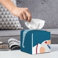 thumbnail image 6 of Gukieu Nurse Doctor Gnomes Print Leather Tissue Box, PVC Waterproof Velcro Opening and Closing Square Tissue Box Holder, Suitable for Home and Office Decoration, 6 of 7