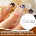 thumbnail image 4 of 1 Set False Full Coverage Shape French Style Classic Trend Manicure Stickers Strong Adhesion Magnificent Natural Paster White Half Paste, 4 of 7