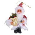 thumbnail image 2 of Decoración Colgante para árbol de Navidad, Adorno Navideño, Novedad, Estatuilla de Papá Noel, Colgantes, Accesorio para Festival de año Nuevo Sombrero estampado rojo, 2 of 8
