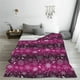 thumbnail image 5 of Balery Snowflakes And Christmas Manta de Felpa Suave y Acogedora – Cobija de Franela Aterciopelada para Cama, Lavable y Cálida para Sofá, Mascotas, Transpirable-80"x60", 5 of 7