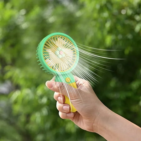

Portable Water Cooler Fan Small Fan for Grow Tent Foldable Fan Handheld Solar Fans for Home Indoor Baby Fan for Stroller Mini Fan 500mah Rechargeable Personal Fan Summer Creative USB Charging Portable