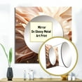 thumbnail image 3 of Designart "Flowing Blossom Art Delicate White & Soft Blush I" Abstract Shapes Square Mirror For Wall Decor - Large Pink Square Printed Wall Mirror Art - Wall Mounted Square Mirror, 3 of 5