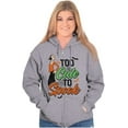 thumbnail image 3 of Popeye Olive Oyl Too Cute Halloween Zip Hoodie Sweatshirt Women Brisco Brands S, 3 of 6