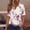 White, variant on Giftesty Blouses for Women Dressy Casual Summer Tops for Women Vacation Trendy V Neck Short Sleeve Shirts Casual Loose Spring Vintage Floral Print Comfy Tunic Clothes