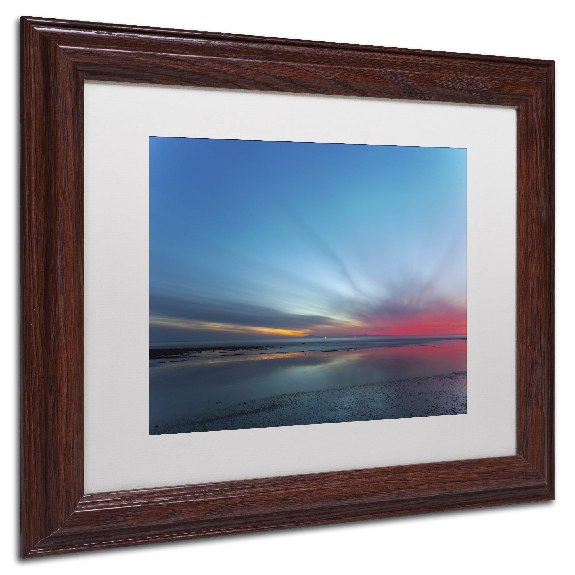Chris Moyer 'Blue Hour' Matted Framed Art