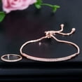 thumbnail image 5 of 6Pcs Gold Plated CZ Stone Ring Bangle Bracelet Jewelry Sets for Women, 5 of 9