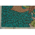 thumbnail image 5 of Nourison South Beach Indoor/Outdoor Floral Artistic Aqua/Brown 5' x 7'6" Area Rug, (5' x 8'), 5 of 7