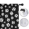 thumbnail image 4 of Kid Curtains,Soccer and Dot Black Pattern Kid Insulated Curtains Set Of 2,Bedroom Essentials,Toddler Room Decor 42"x63", 4 of 5