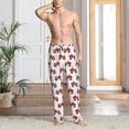 thumbnail image 2 of Logiee Red Wheeled Tractors Print Pajama Pants for Men,Men’s Pajama Bottoms,Mens PJ Pants with Pockets & Button Fly-Small, 2 of 6