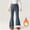 Dark Gray, variant on Floleo Girls Winter Fleece Lined Flare Yoga Pants High Waisted Stretchy Thermal Leggings Casual Activewear for School Daily Wear and Sports Activities