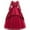 Red, variant on Toddler Girls Lace Embroidery Flowers Net Yarn Temperament Bowknot 2025 Long Sleeve Birthday Party Gown Long Dresses