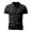 Black, variant on Mens Polo Shirts Short Sleeve Slim Fit Shirt Business Casual Turn Down Collar Top