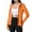 Orange, variant on Women's Pure Solid Color Ice Silk Hooded Sun Jacket Top, Lightweight Long Sleeve Sun Protective Shirt, UPF 50+ Casual Outerwear for Summer, Cooling and Comfortable,Blue XL
