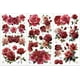 thumbnail image 1 of Juego de 3 calcomanías de rosas rojas para muebles y manualidades, 6x12 pulgadas, calcomanías de mariposas para muebles, pegatinas de rosas rosas para transferir., 1 of 9