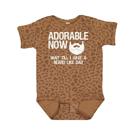 

Inktastic Adorable Now...Wait Till I Have a Beard Like Dad in White Gift Baby Boy Bodysuit
