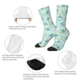 thumbnail image 4 of Fotbe Sea Turtle Calcetas Largas con Estampado para Hombre y Mujer – Calcetas de Compresión Transpirables y Elásticas, Viajar y Uso Diario Talla 5-11, 4 of 6