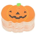 thumbnail image 4 of MasteelfCA 50pcs Halloween Pumpkin Hanging Tags Gift Tags Paper Hanging Pumpkin Pendants, 4 of 7