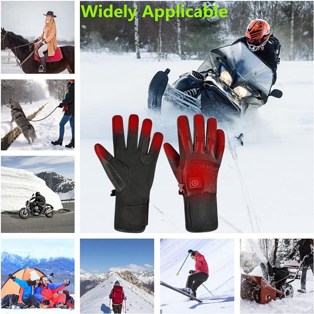 Heated Gloves for Men and Women,Rechargeable Heated Electric Gloves,Suitable for Winter Outdoor Work,Skiing,Cycling,Running,Hiking,etc.