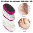 thumbnail image 3 of Unique Bargains 3Pcs Foot File Multi Purpose 3 in 1 Foot Callus Remover Pedicure Rose Red Purple ABS Stainless Steel 430, 3 of 7