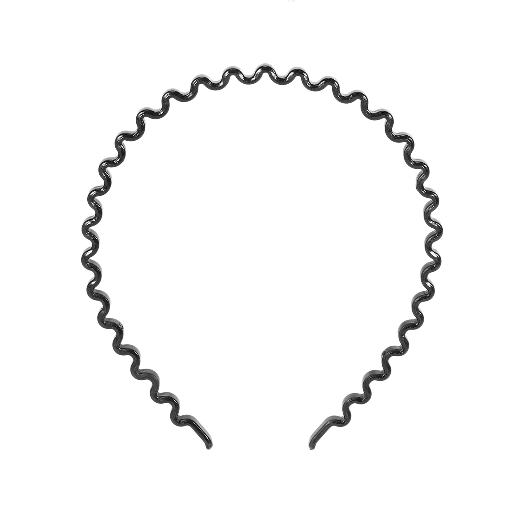 Women's Wear Plastic Black Wavy Hair Tire Hair Band - Walmart.com