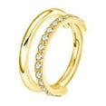 thumbnail image 4 of LINXIQIN Titanium Micro Cubic Zirconia Hinged Nose Hoop Ring Body Jewelry Unisex, 4 of 9