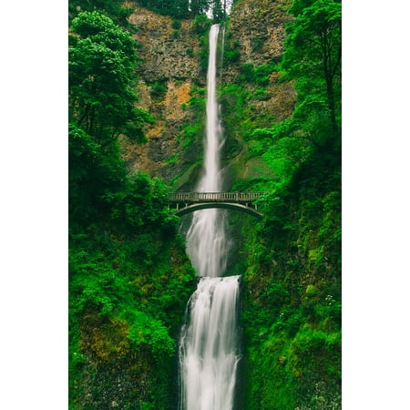 LAMINATED POSTER Mountain Tourism Waterfall Multnomah Falls Oregon Poster Print 24 x (Best Time To Visit Oregon Waterfalls)