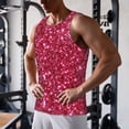 thumbnail image 5 of Salouo Pink Glitter for Men's Tank Tops,Sleeveless Muscle Shirts for Men Quick Dry Workout Tank Top Gym Muscle Tee Fitness Bodybuilding Sleeveless T Shirt-Large, 5 of 7