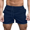 thumbnail image 1 of Mens Drawstring Beach Shorts Summer Casual Running Jogging Sports Gym Short Pants, 1 of 2