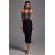 thumbnail image 3 of Vestido Bellabarnetten Cornelia Pearl Halter Vage negro, 3 of 6