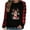 #2 Christmas Red Plaid, variant on KIHOUT Womens Tops Long Sleeve Juniors Round Neck Print Long-sleeved Sweatshirt Casual Blouse Pullover Tops