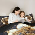 thumbnail image 5 of Feelyou Mandala Lotus Flower Full Size Comforter Sets, Western Bohemian Damask Bedding Comforter Set, Teens Adult Girls Women Reversible Bedding Sets, Ultra Soft Bedroom Decor, 3pcs, 5 of 8