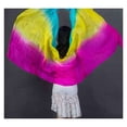 thumbnail image 3 of Women Real Silk Belly Dancing Silk Veils Hand Thrown Silk Scarf Shawl Gradient Dancing Accessories Belly Dance Veil, 3 of 7